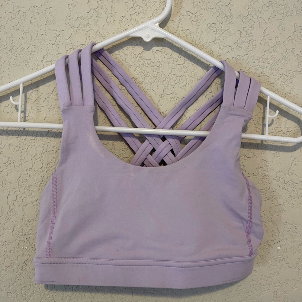 Lululemon lavender sports bra small